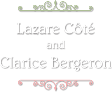 Lazare Côté and Clarice Bergeron, insignia