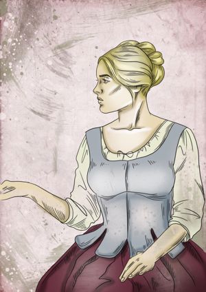 Artist's concept of Catherine Laîné