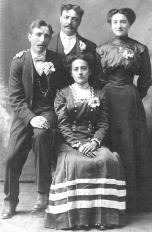 Lazare Côté and Clarice Bergeron children and spouses.